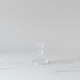 Vintage Inspired Clear Glass Candle Holder - Rug & Weave