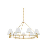 Howard Chandelier LIGHTING - chandelier Hudson Valley Lighting Aged Brass Medium