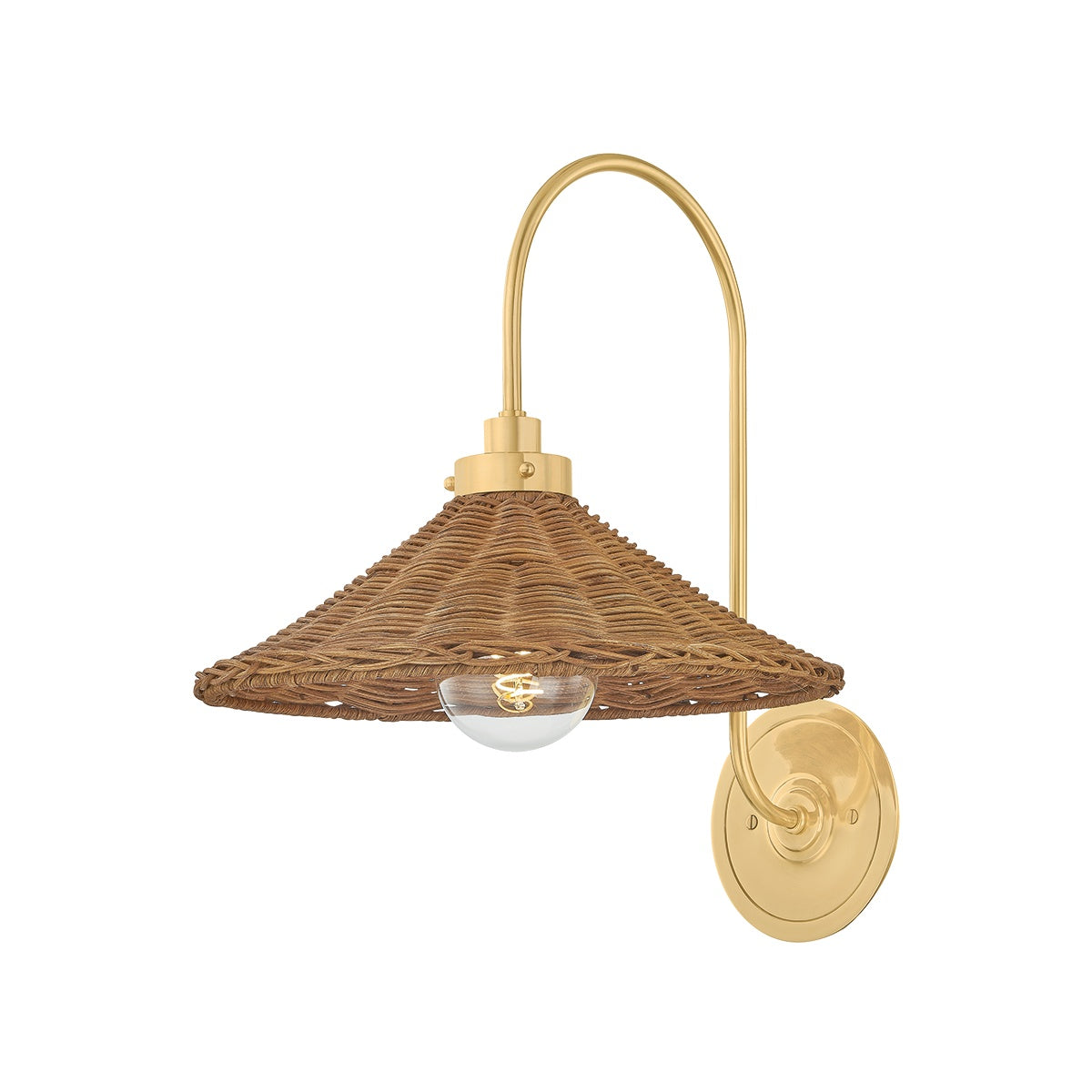 Kensington Wall Sconce LIGHTING - Wall Sconce Hudson Valley Lighting Aged Brass