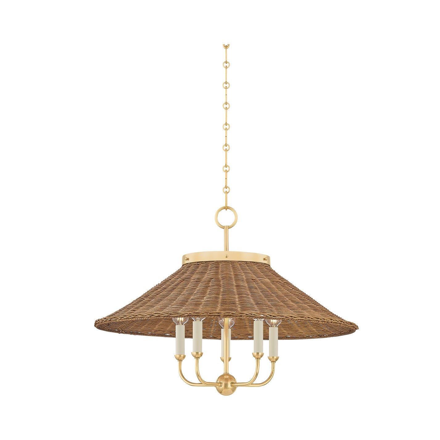 Kensington Chandelier LIGHTING - Chandelier Hudson Valley Lighting Aged Brass