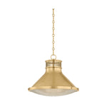 Highclere Pendant LIGHTING - Pendant Hudson Valley Lighting Aged Brass/off-white Small