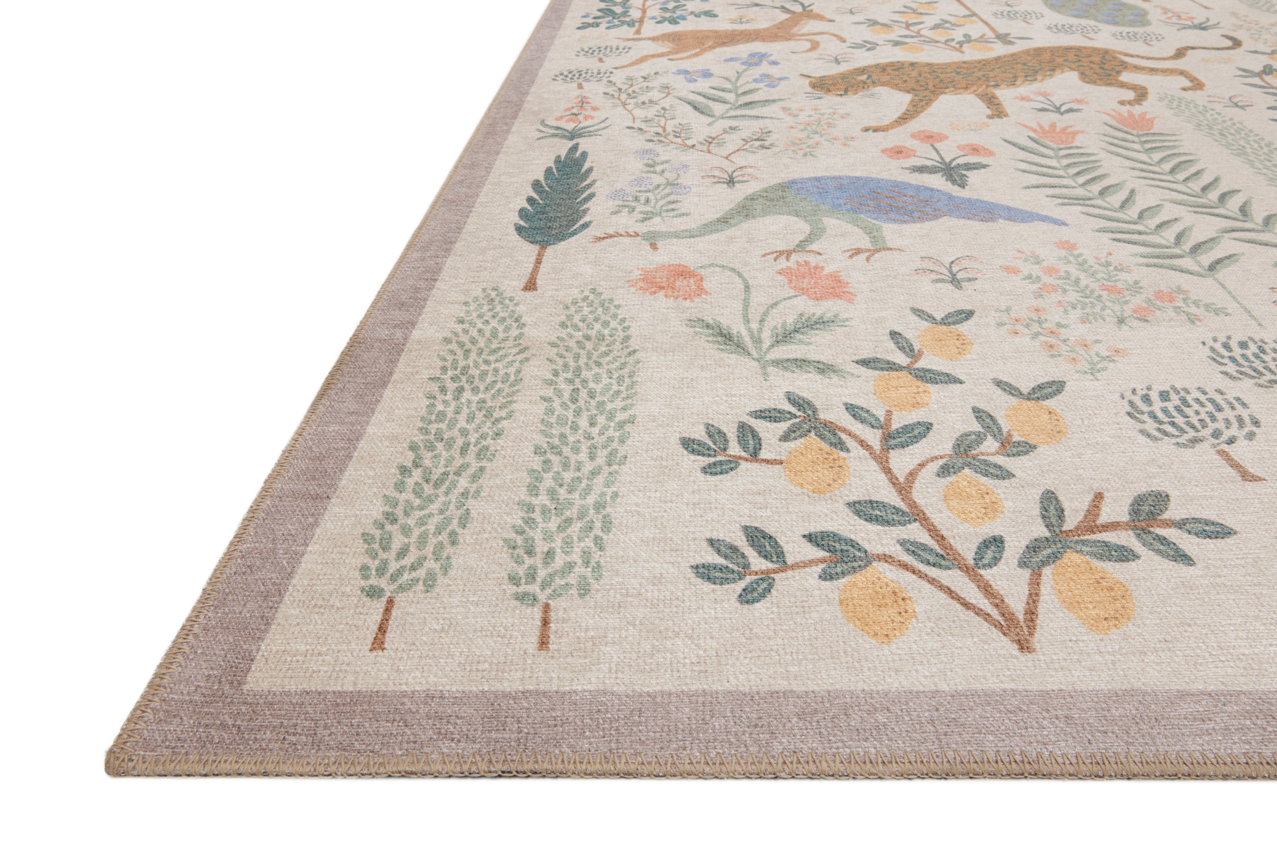 Rifle Paper Co. x Loloi Menagerie Cream Rug No.1 RUGS - synthetic Loloi
