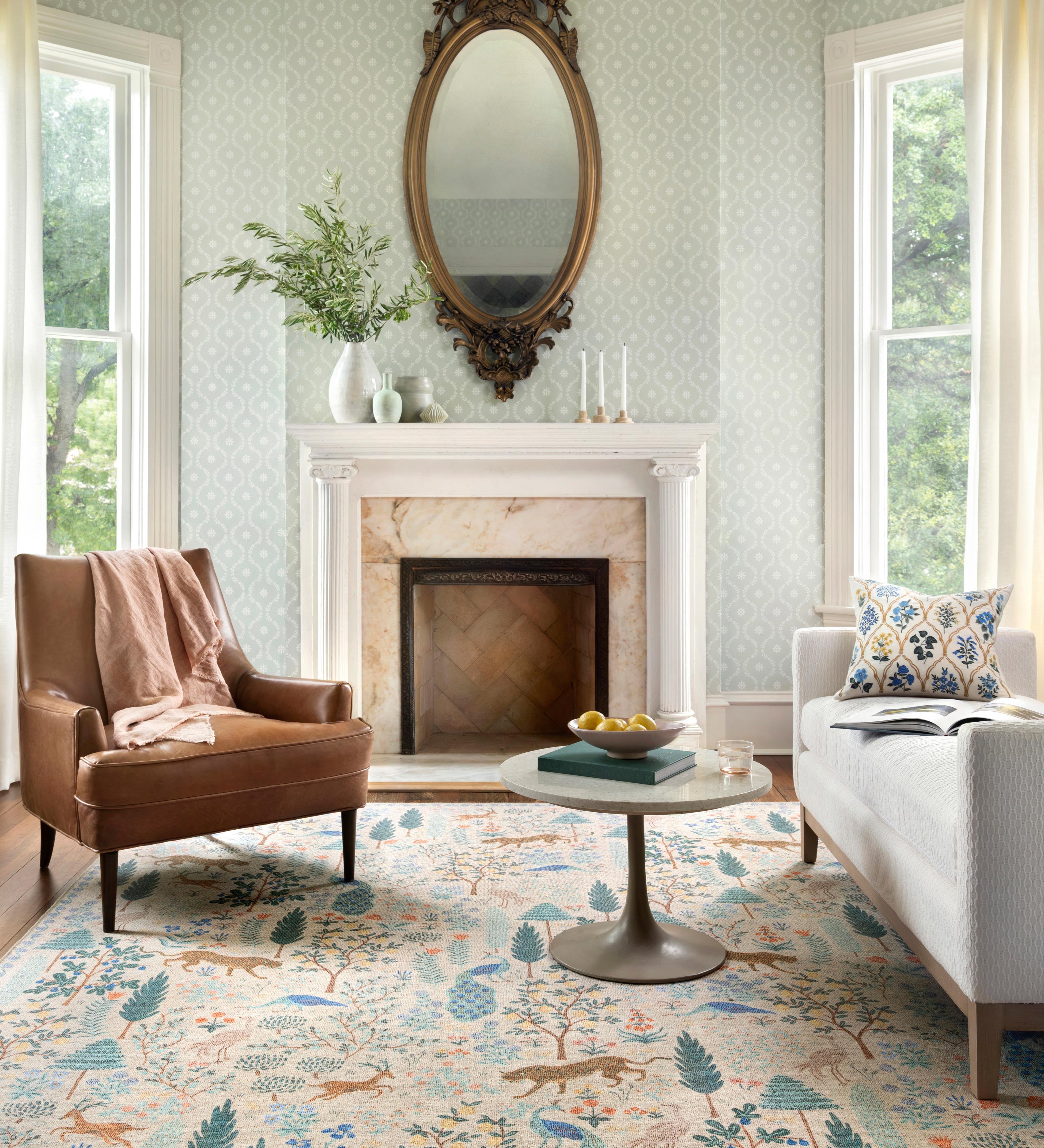 Rifle Paper Co. x Loloi Menagerie Cream Rug No.2 RUGS - synthetic Loloi