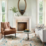 Rifle Paper Co. x Loloi Menagerie Cream Rug No.1 RUGS - synthetic Loloi 18" x 18"
