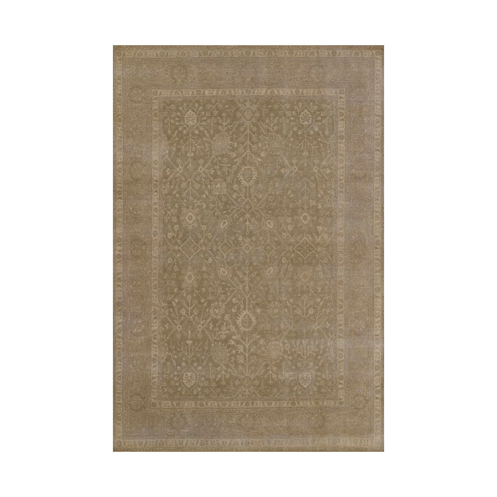 Menorca Bazzaar Hand Knotted Wool Area Rug, Cream 2'6" x 9' Runner