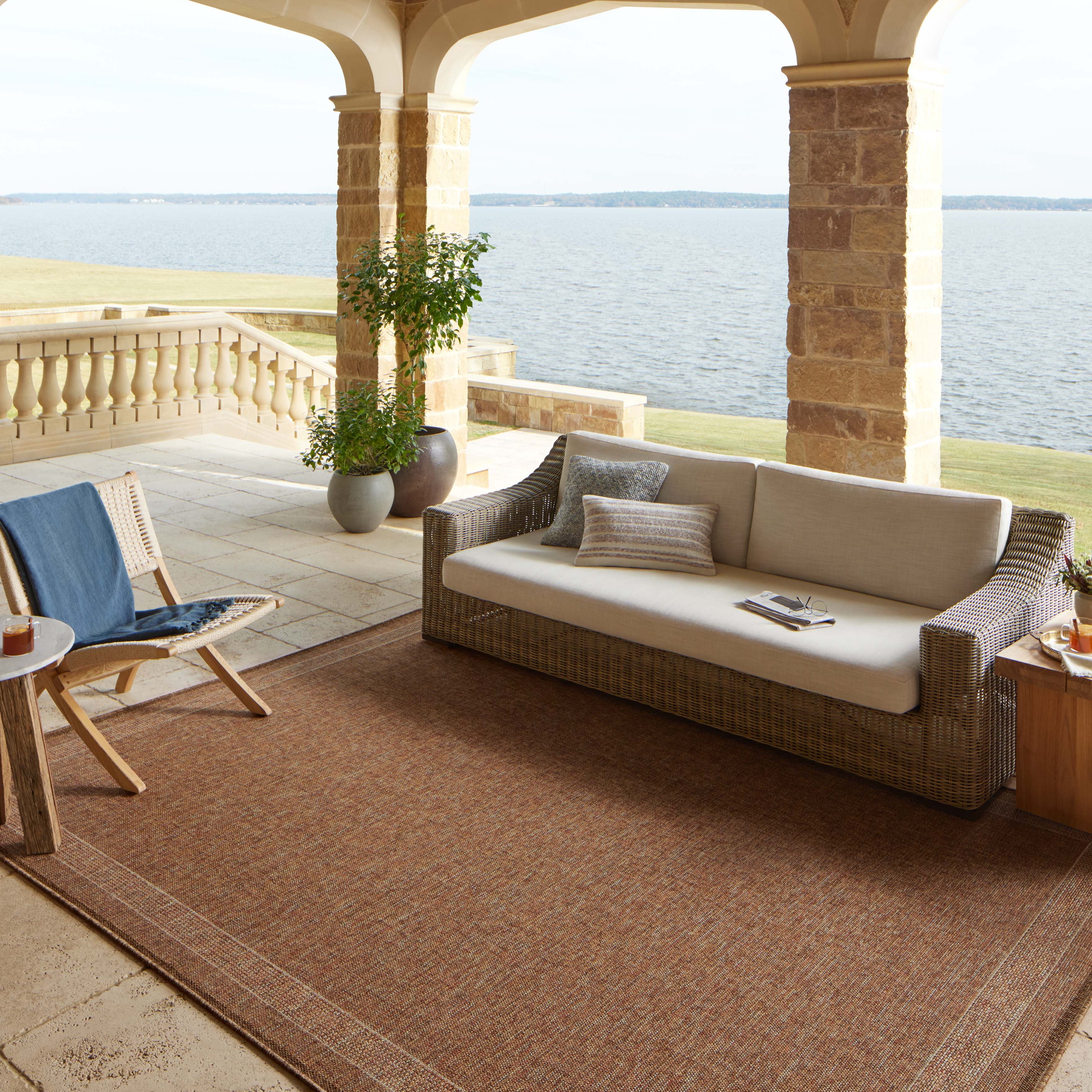 Loloi Merrick Cinnamon / Multi Rug 5-Rugs - indoor/outdoor Loloi