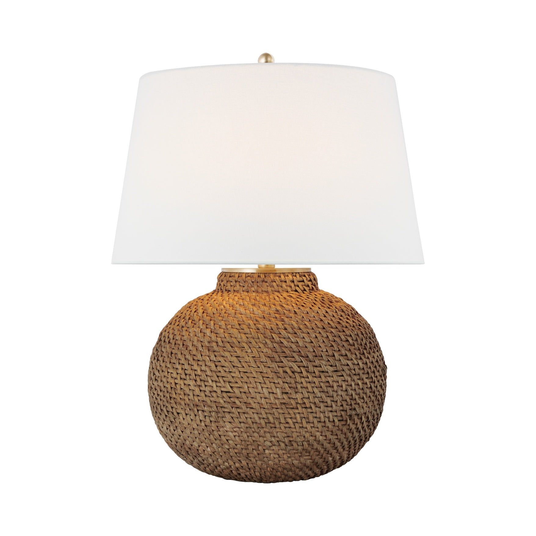 Avedon Small Table Lamp LIGHTING - table lamp Visual Comfort - Signature Natural Rattan