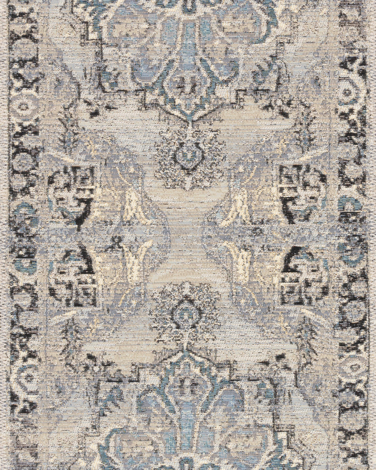 Loloi Mika Grey / Blue Rug RUGS - synthetic Loloi