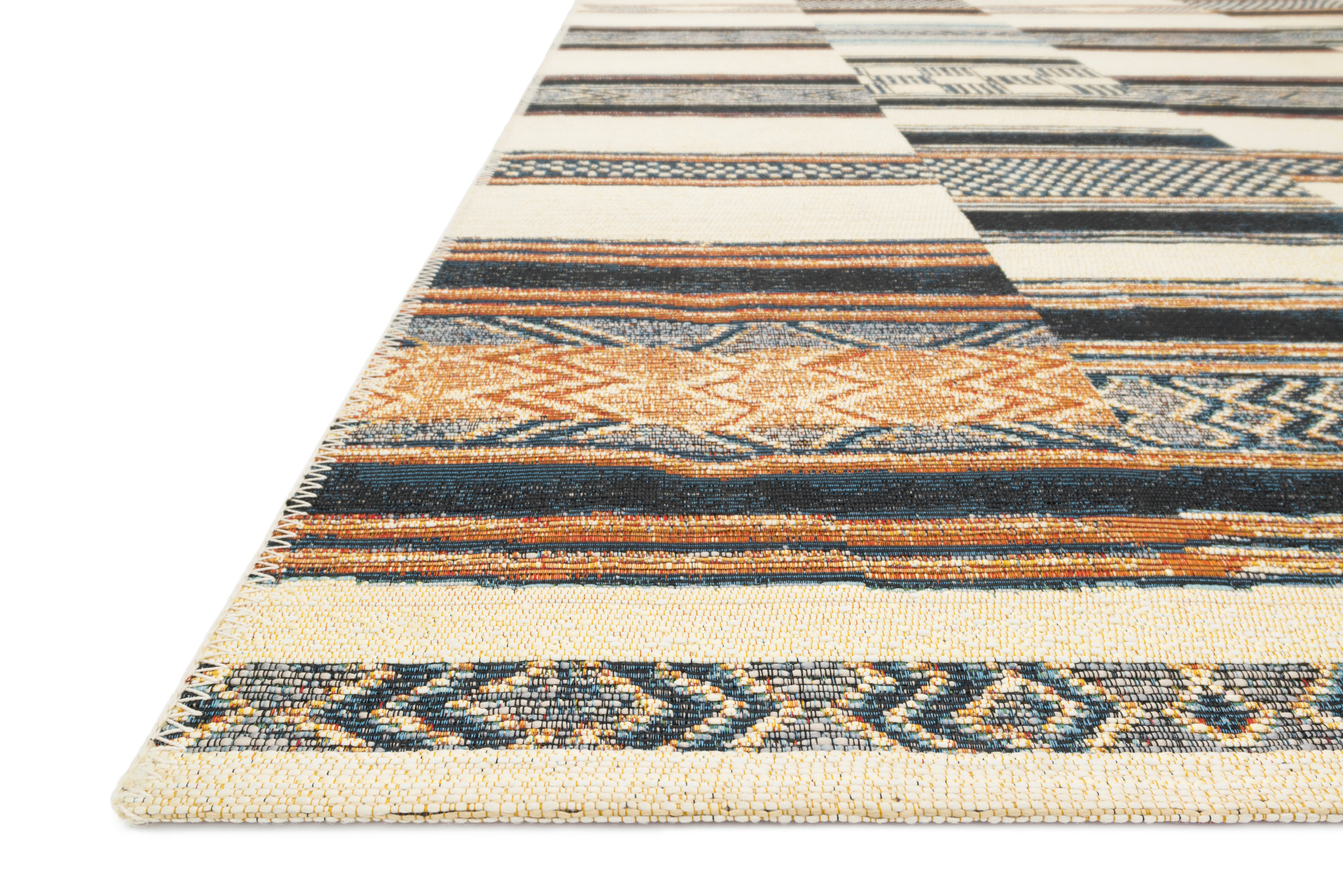 Loloi Mika Ivory / Multi Rug RUGS - synthetic Loloi