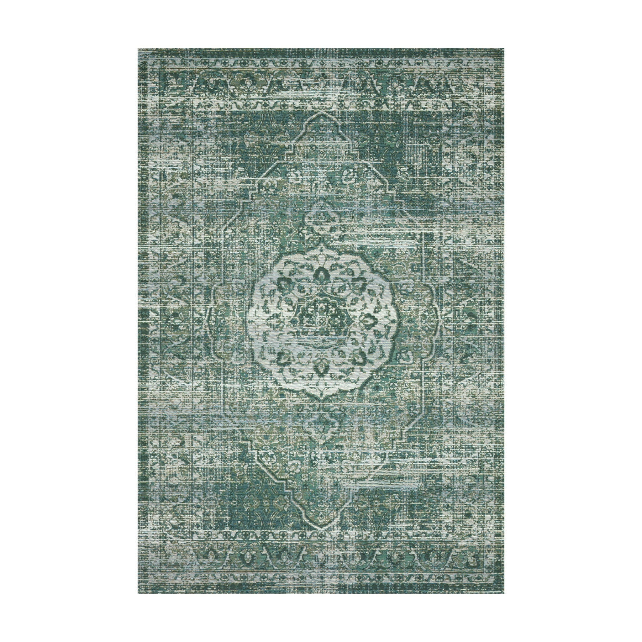 Loloi Mika Green / Mist Rug RUGS - synthetic Loloi 18" x 18"