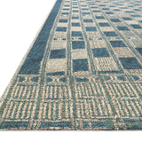 Loloi Mika Blue / Ivory Rug RUGS - synthetic Loloi