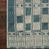 Loloi Mika Blue / Ivory Rug RUGS - synthetic Loloi