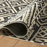 Loloi Mika Ivory / Black Rug RUGS - synthetic Loloi