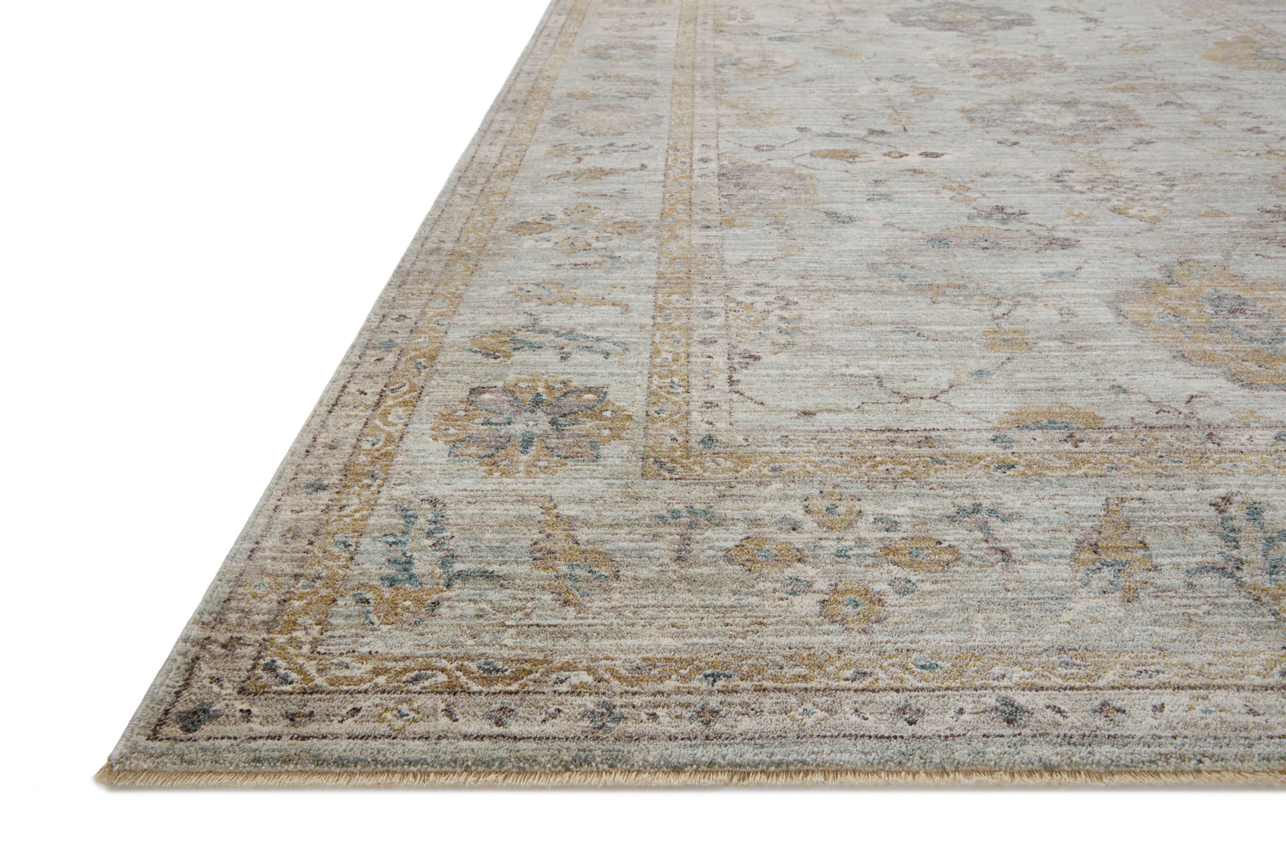 Joanna Gaines x Loloi Millie Sky / Gold Rug RUGS - synthetic Loloi