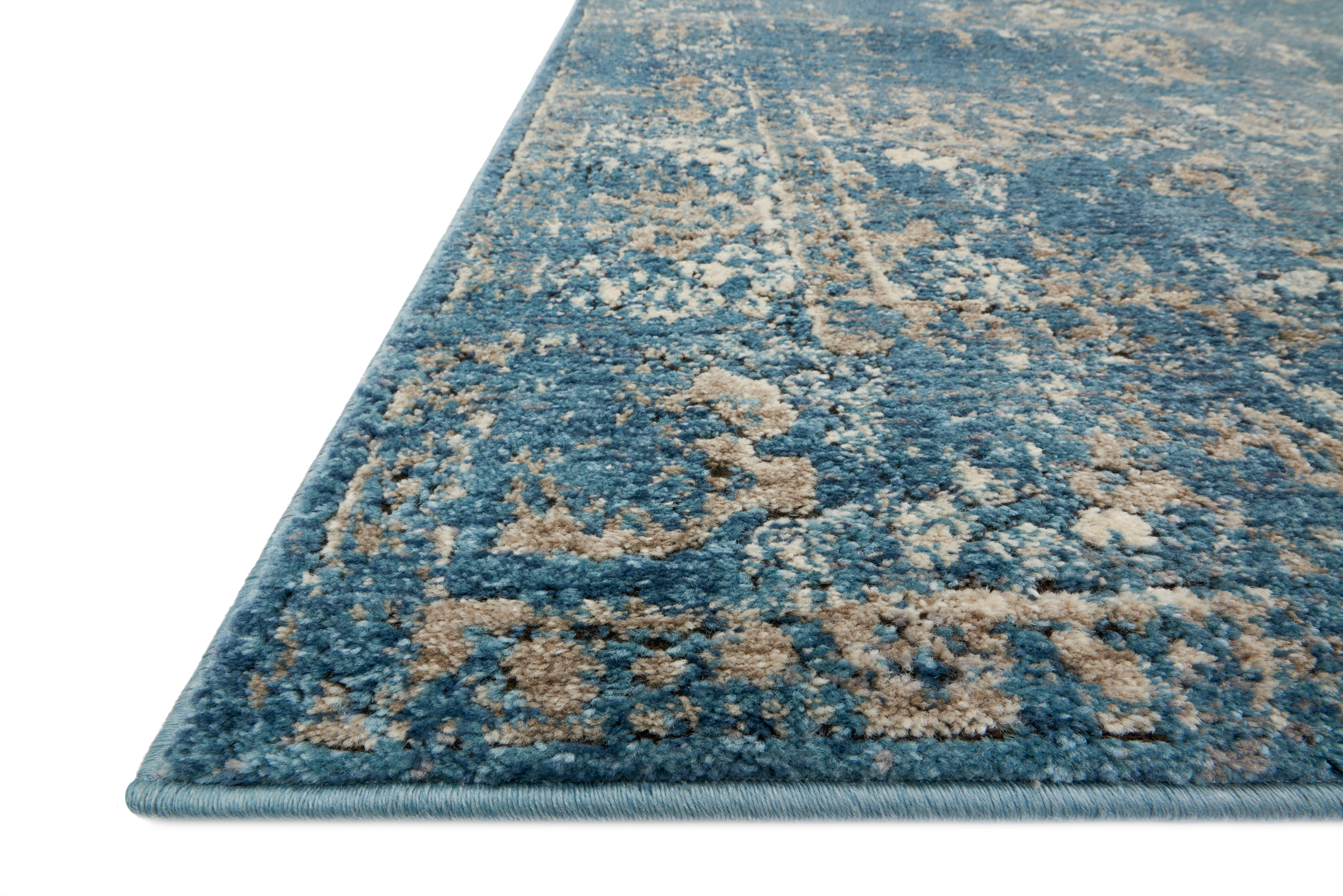 Loloi Millennium Blue / Taupe Rug RUGS - synthetic Loloi