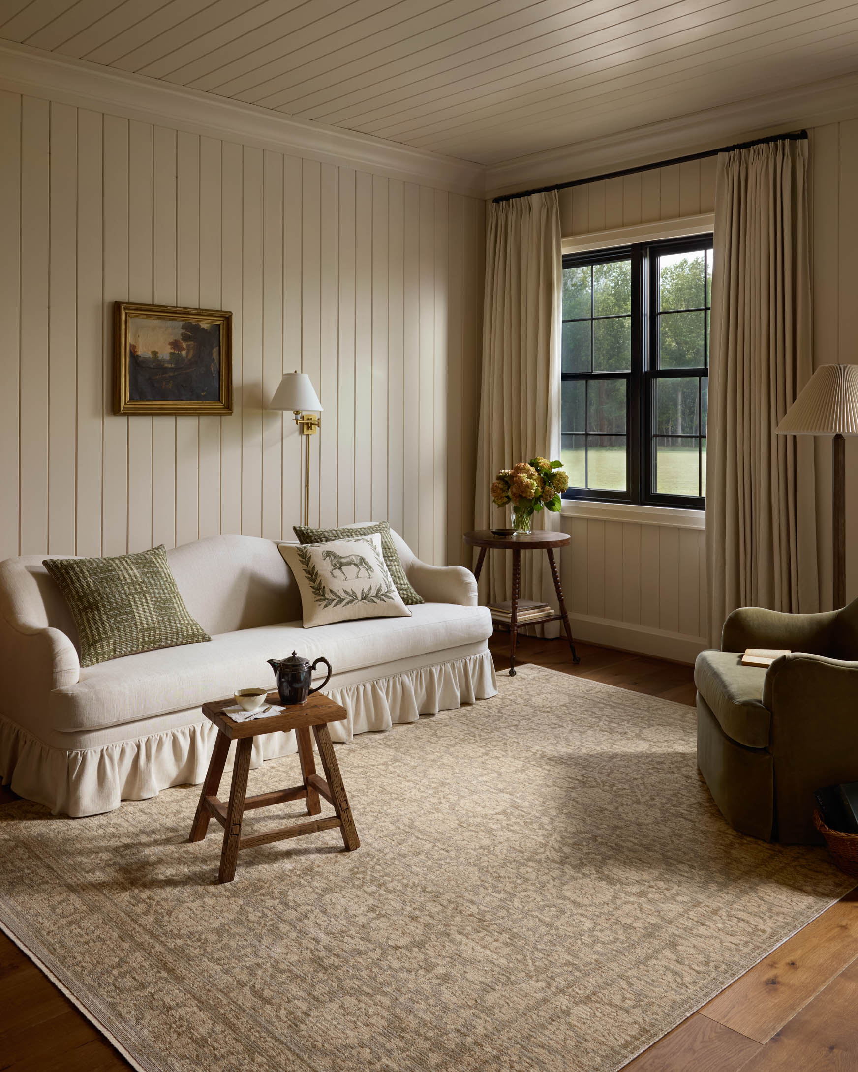 Chris Loves Julia x Loloi Miriam Slate / Natural Rug - Rug & Weave