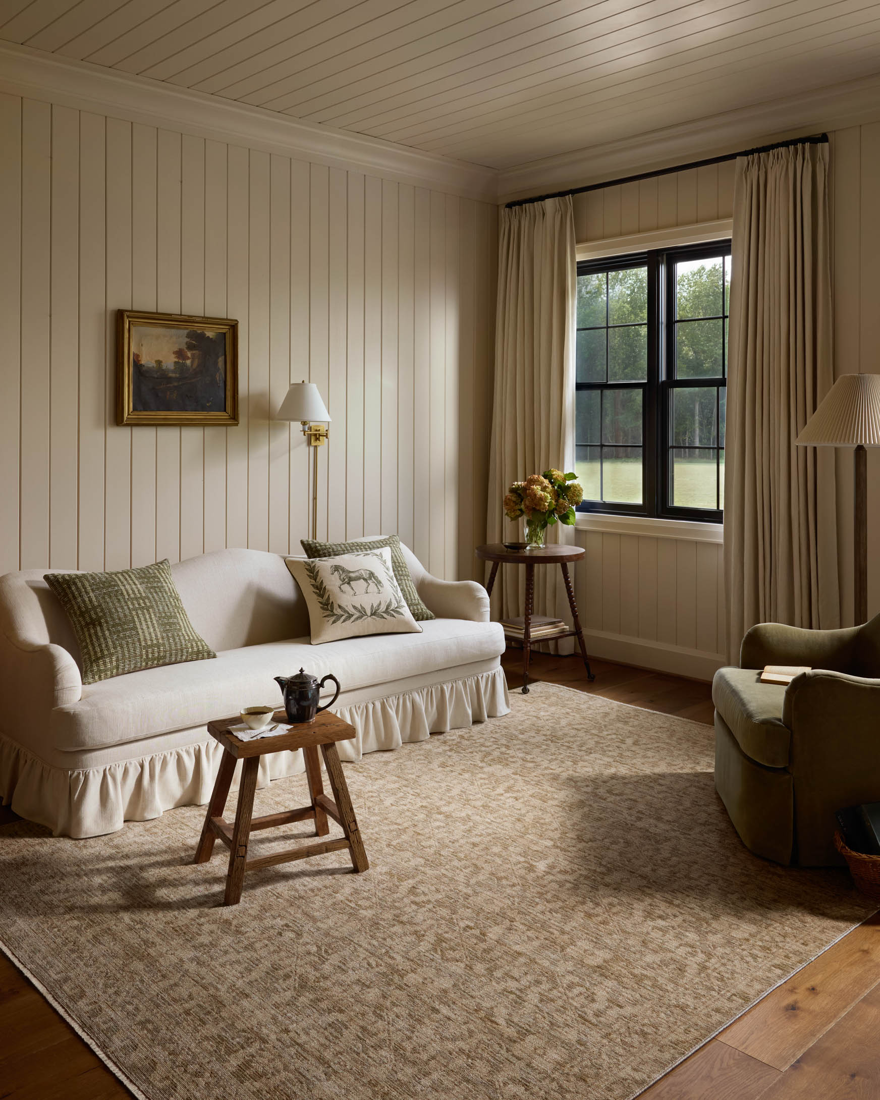 Chris Loves Julia x Loloi Miriam Olive / Khaki Rug - Rug & Weave