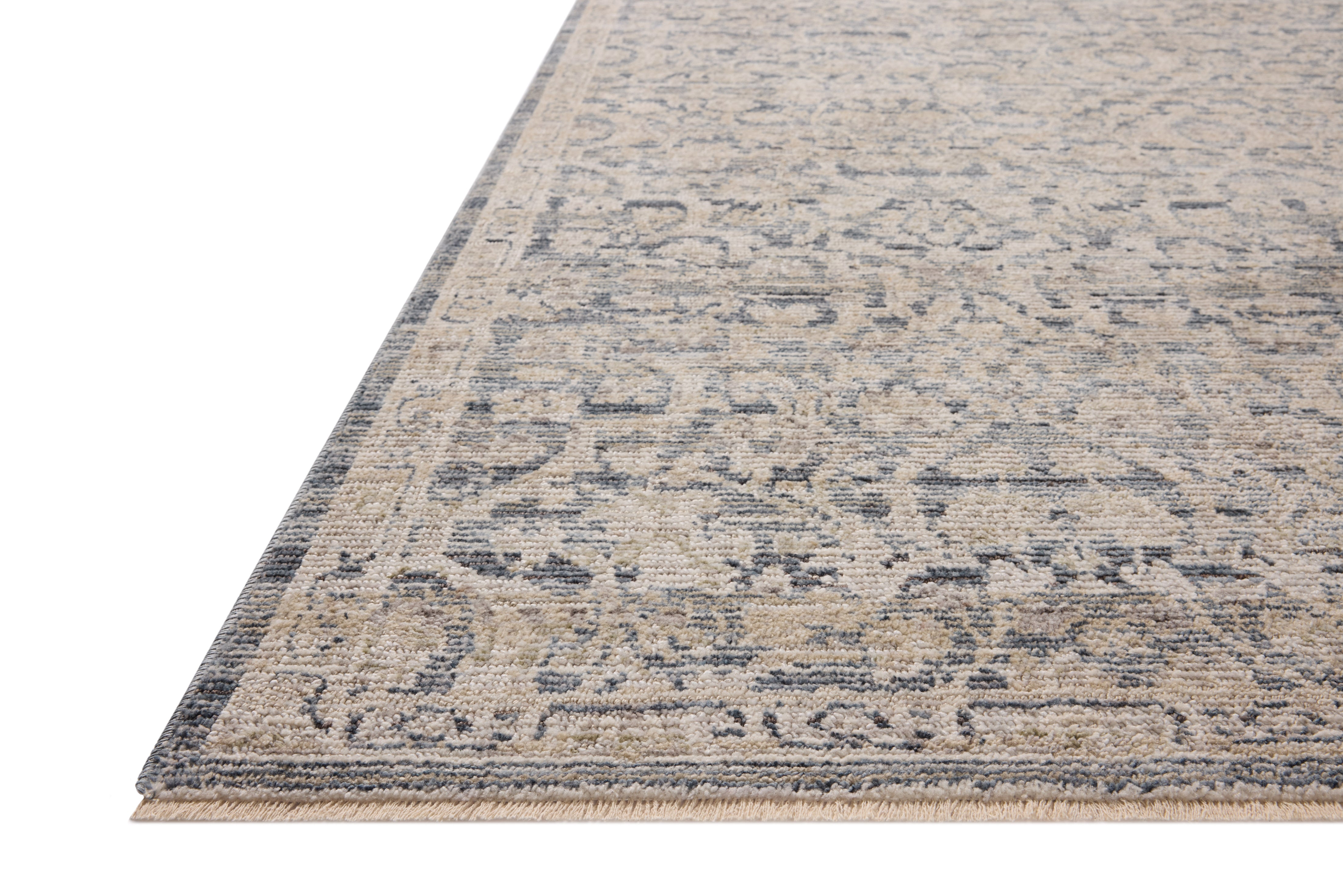 Loloi Milena Denim / Natural Rug RUGS - synthetic Loloi 18" x 18"