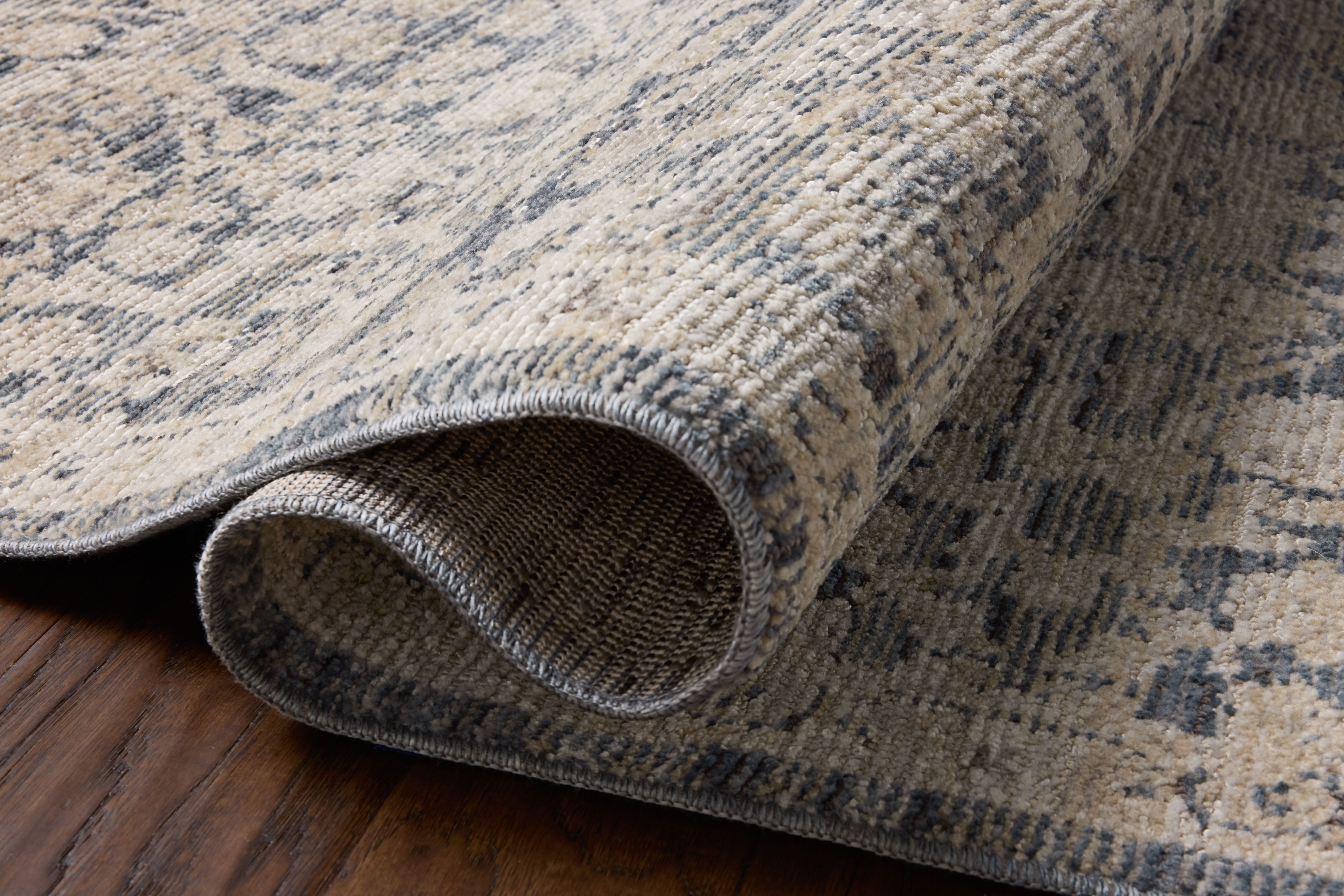 Loloi Milena Denim / Natural Rug RUGS - synthetic Loloi 18" x 18"