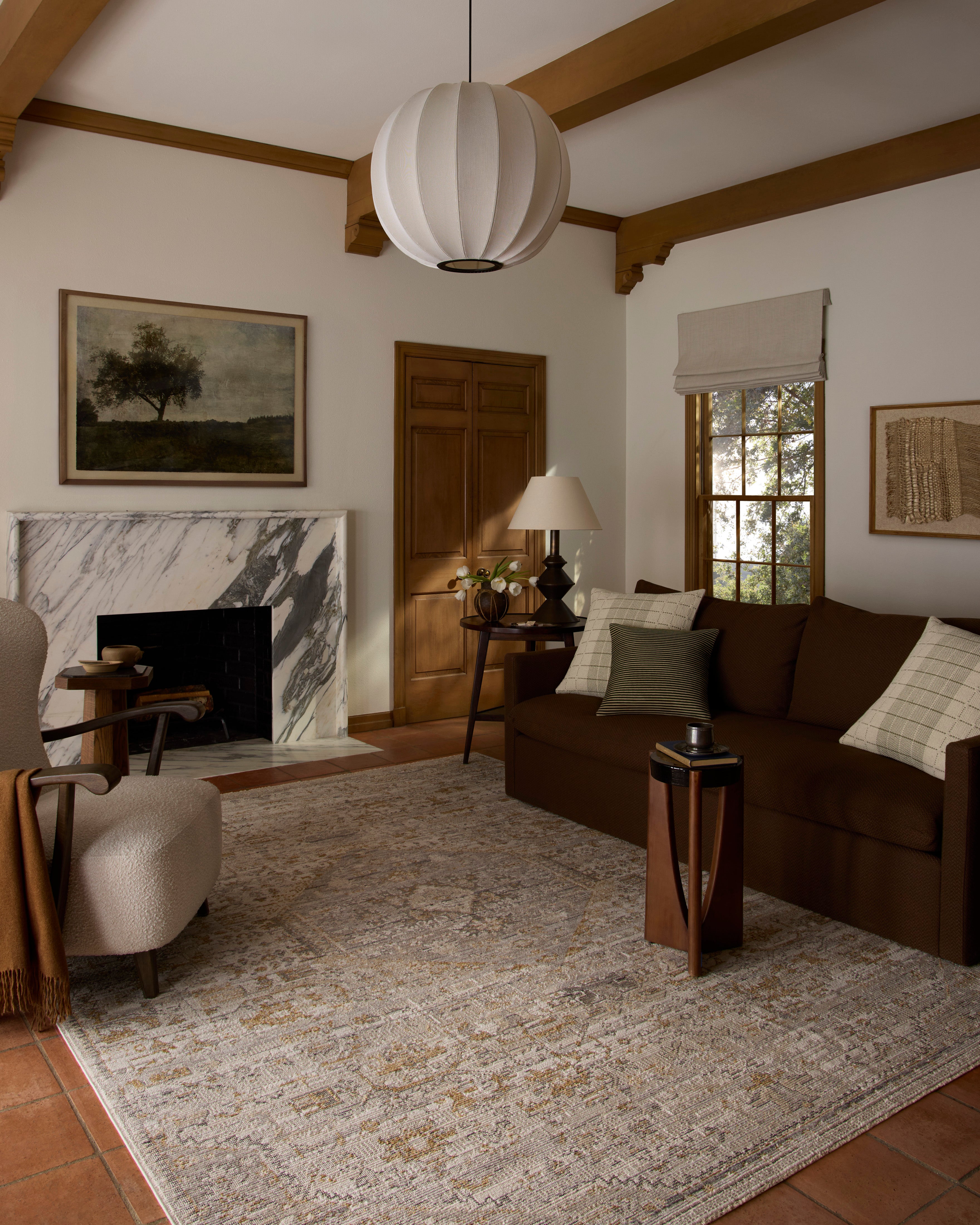 Loloi Milena Ivory / Ochre Rug RUGS - synthetic Loloi