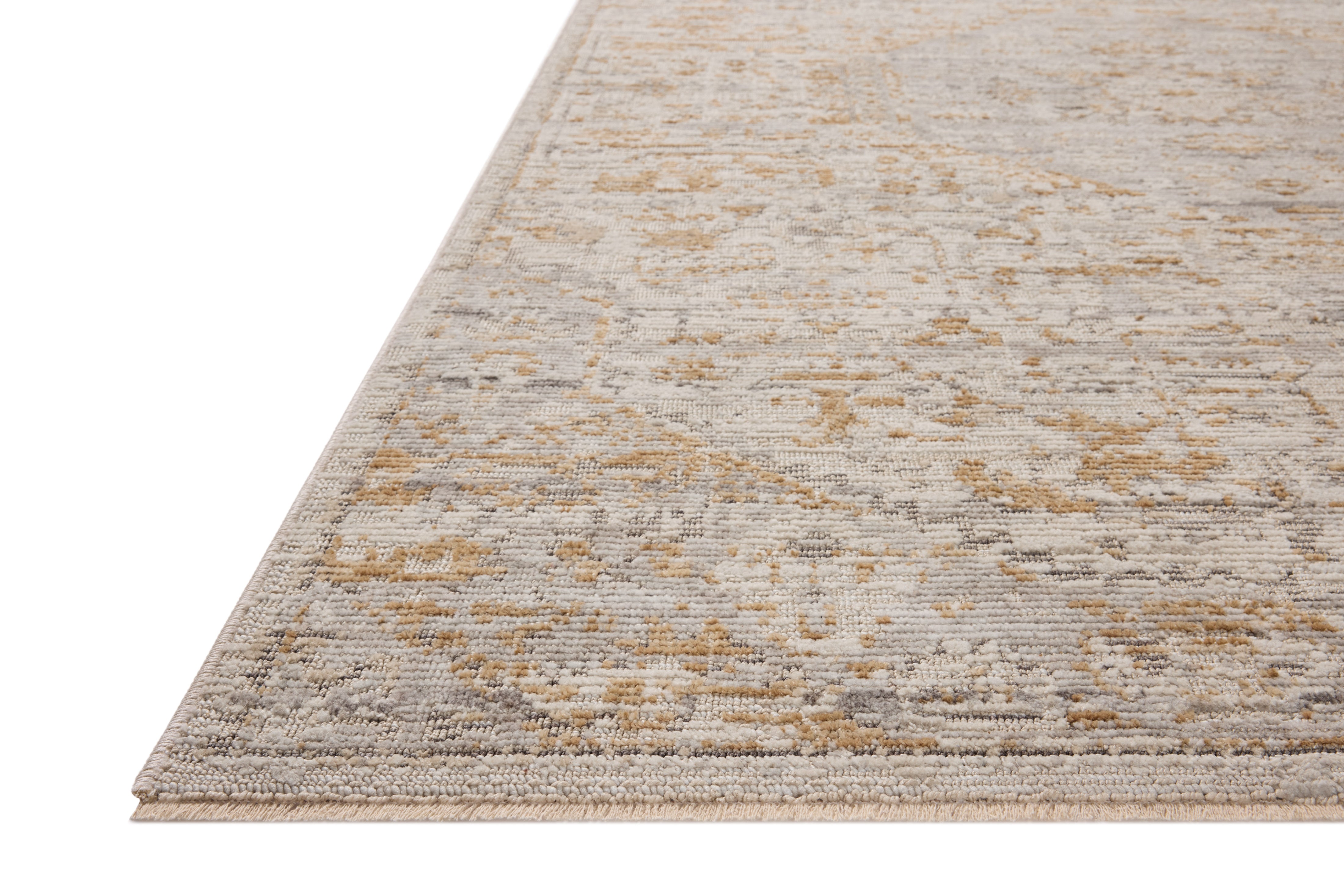Loloi Milena Ivory / Ochre Rug RUGS - synthetic Loloi 18" x 18"