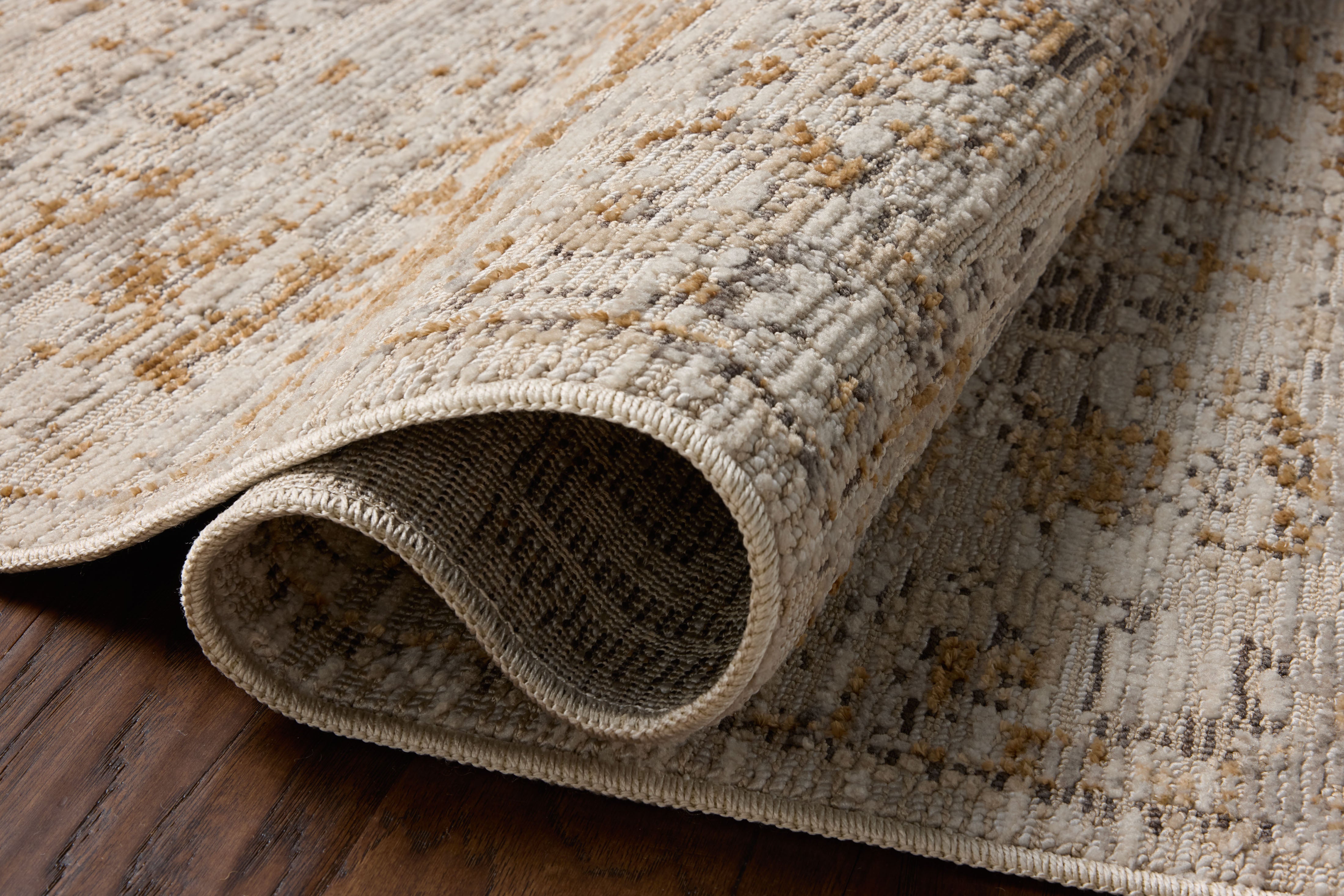 Loloi Milena Ivory / Ochre Rug RUGS - synthetic Loloi