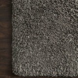 Loloi Mila Shag Charcoal Rug RUGS - synthetic Loloi
