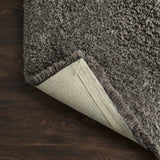Loloi Mila Shag Charcoal Rug RUGS - synthetic Loloi