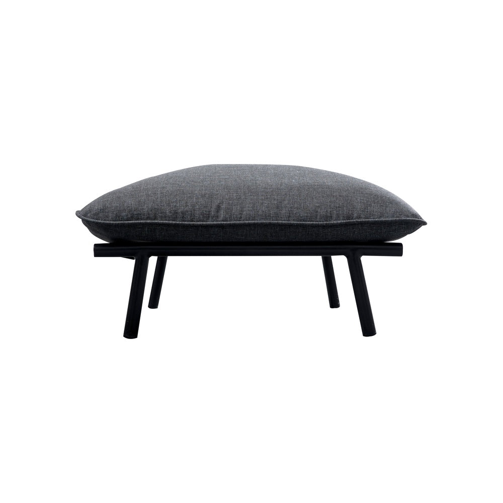 Mylene Outdoor Ottoman Furniture - Ottomans Moe's Furniture Grey