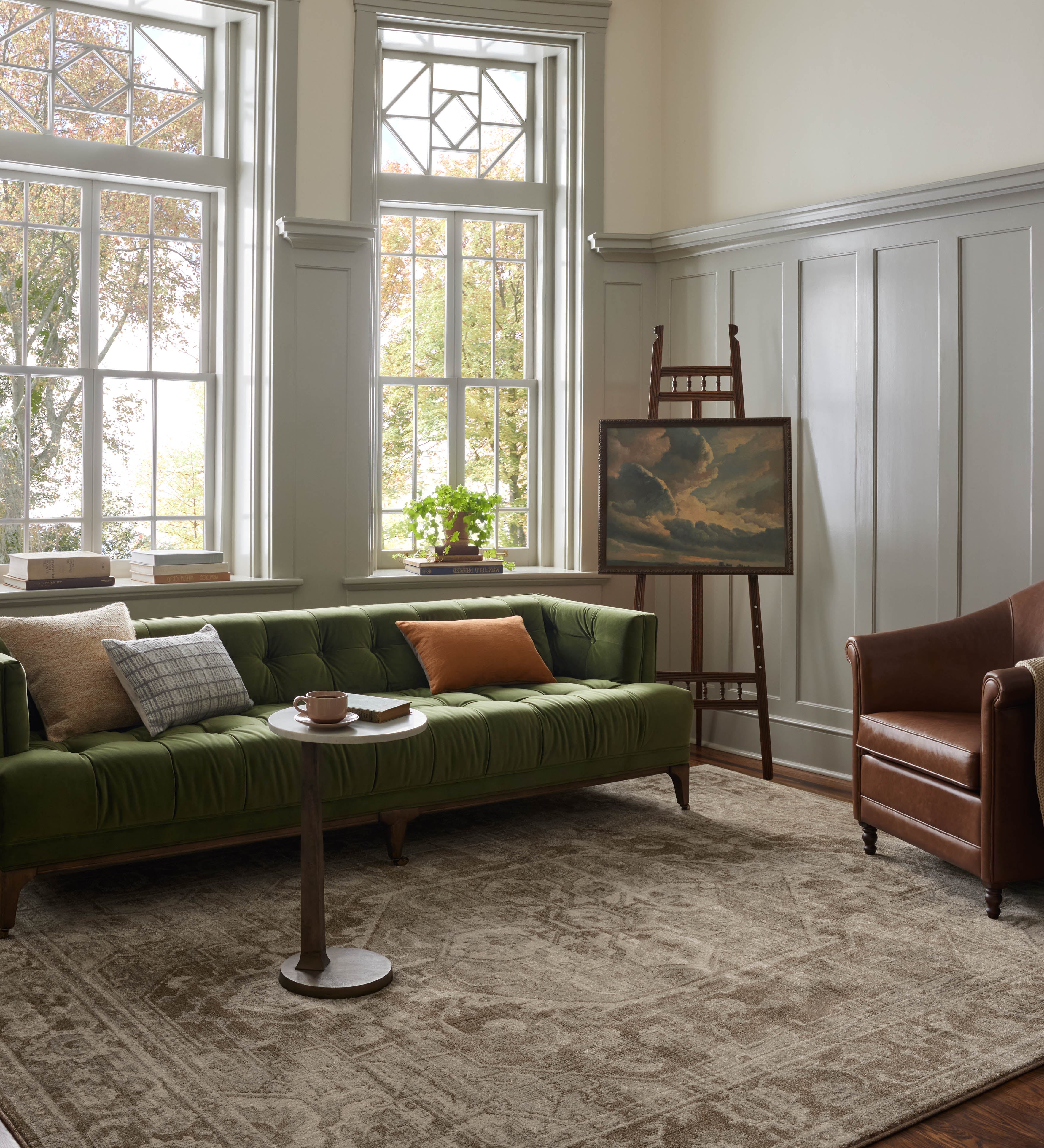 Magnolia Home by Joanna Gaines x Loloi Mona Cocoa / Stone Rug 0-RUGS-jute Loloi