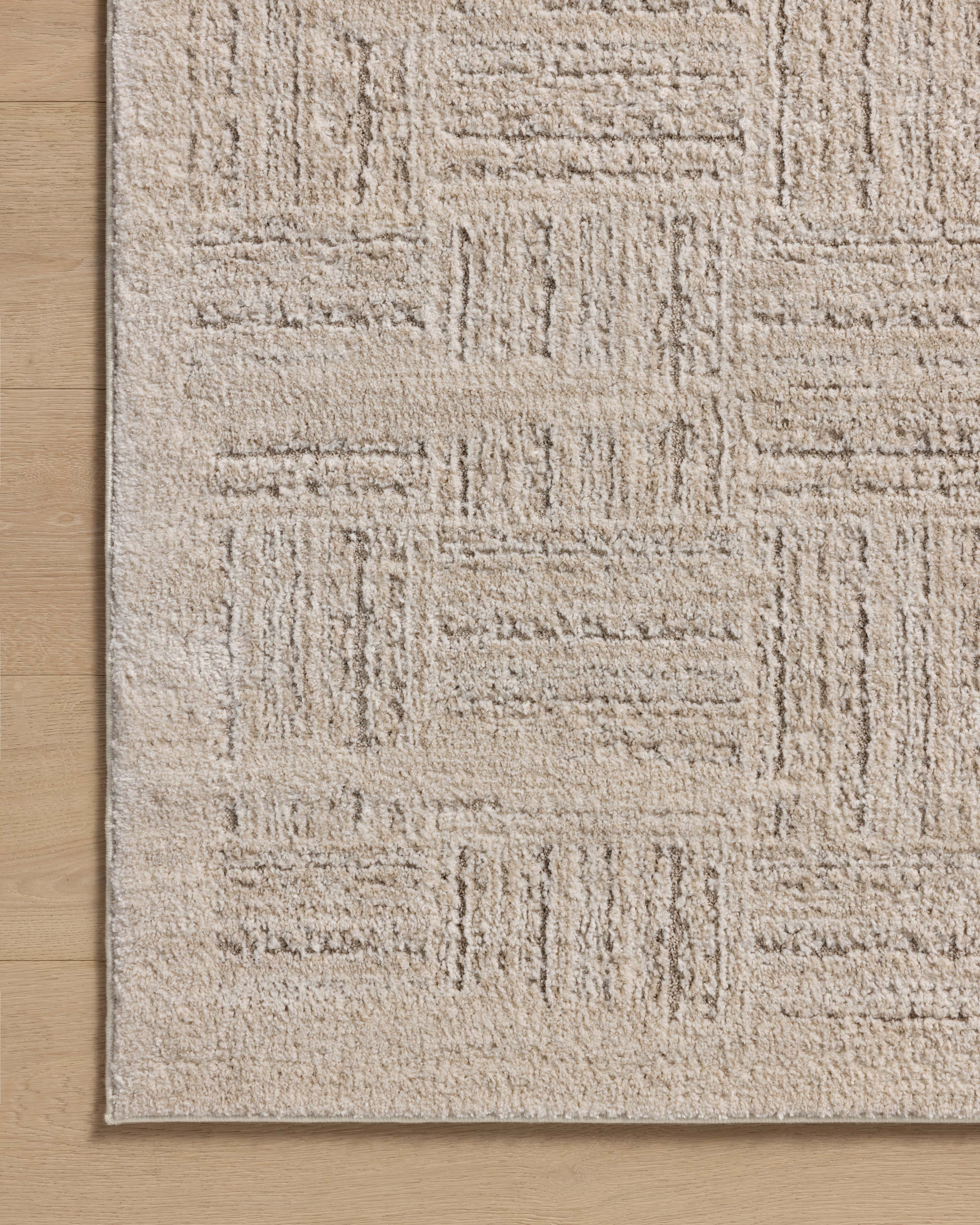 Amber Lewis x Loloi Monty Ivory / Taupe Rug RUGS - synthetic Loloi