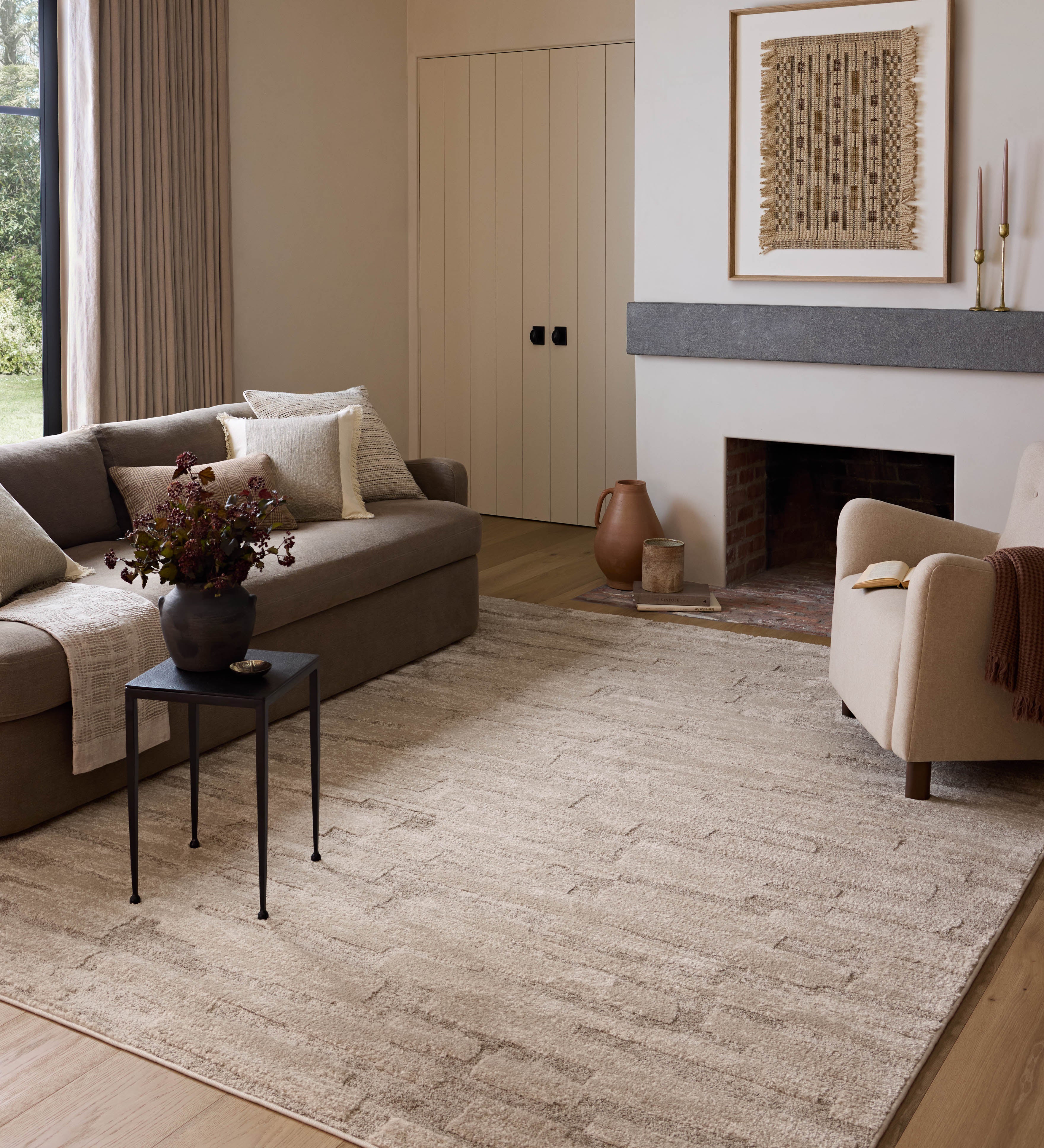 Amber Lewis x Loloi Monty Taupe / Beige RUGS - patterned Loloi