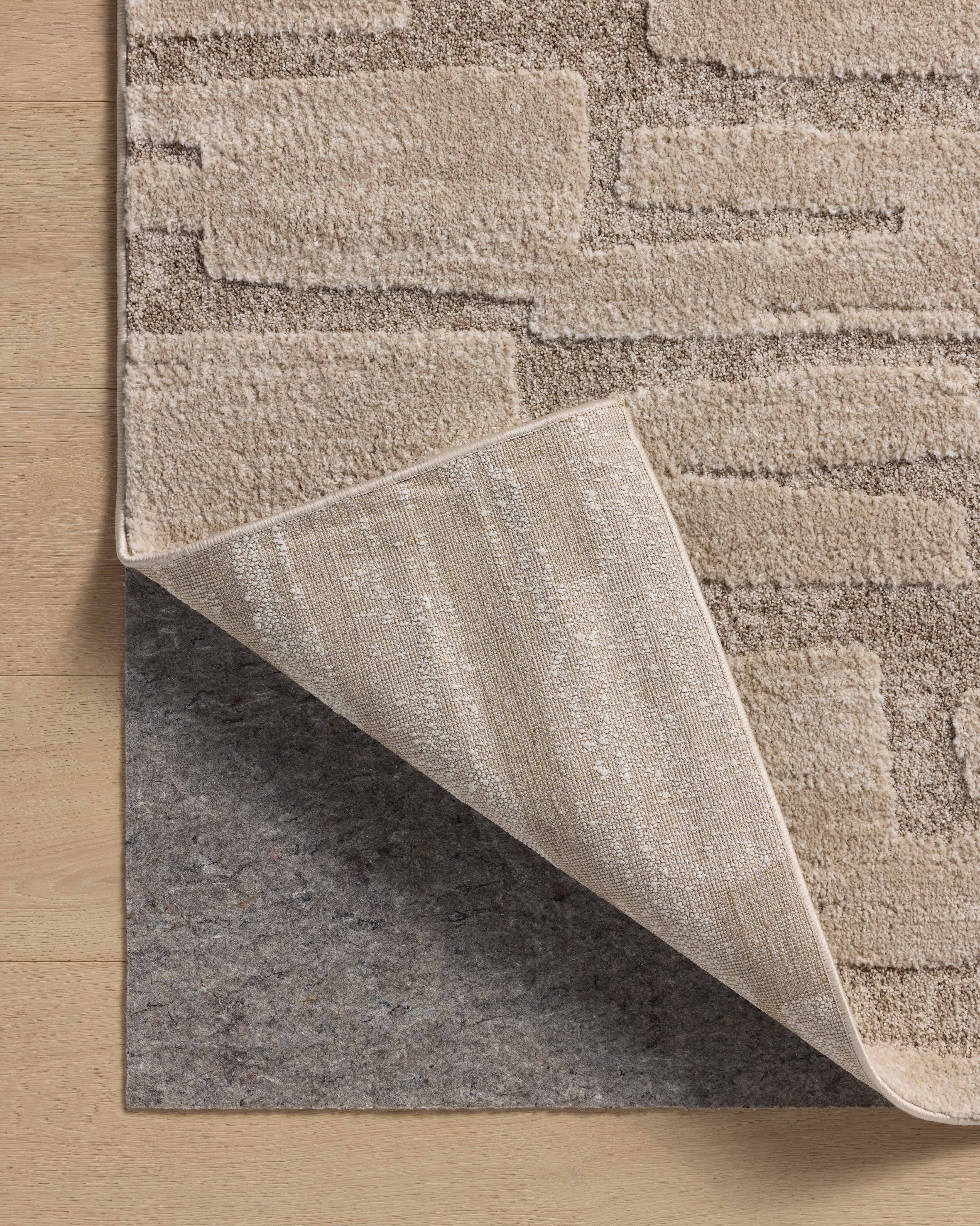 Amber Lewis x Loloi Monty Taupe / Beige Rug RUGS - synthetic Loloi