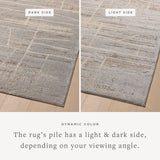 Amber Lewis x Loloi Monty Natural / Mist Rug RUGS - synthetic Loloi