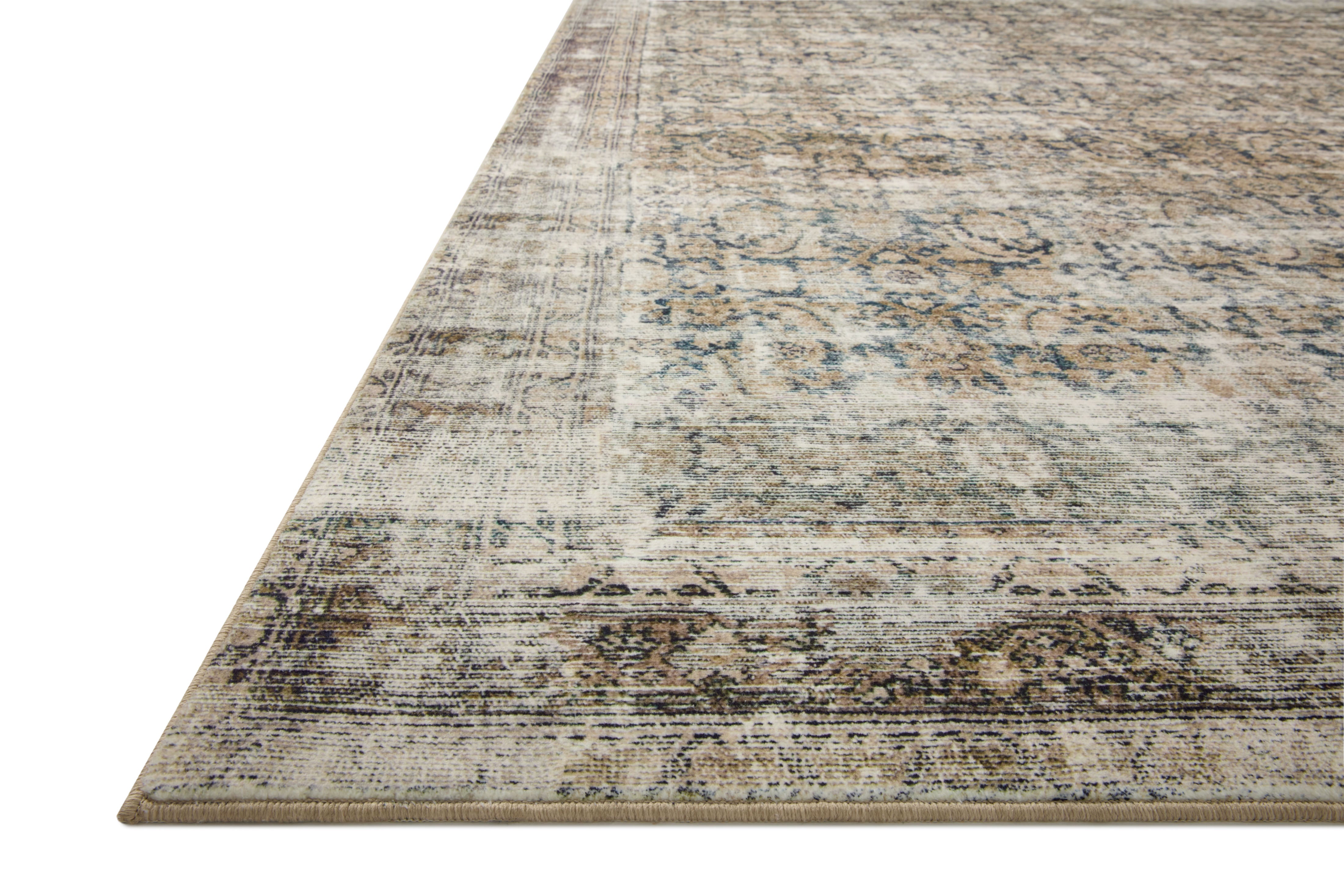 Amber Lewis x Loloi Navy / Sand Rug RUGS - synthetic Loloi
