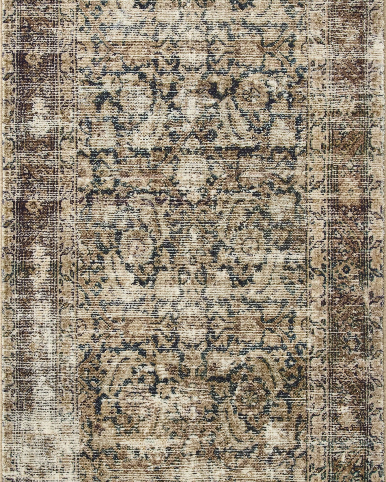 Amber Lewis x Loloi Navy / Sand Rug RUGS - synthetic Loloi