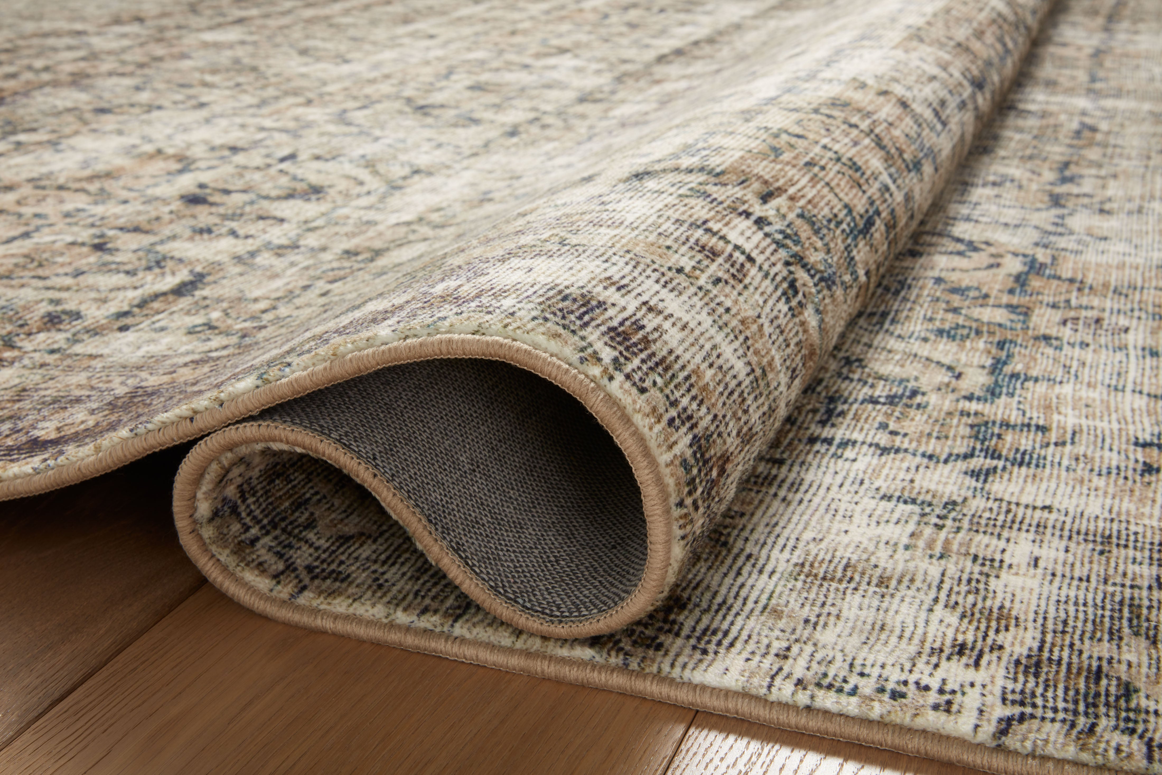 Amber Lewis x Loloi Navy / Sand Rug RUGS - synthetic Loloi