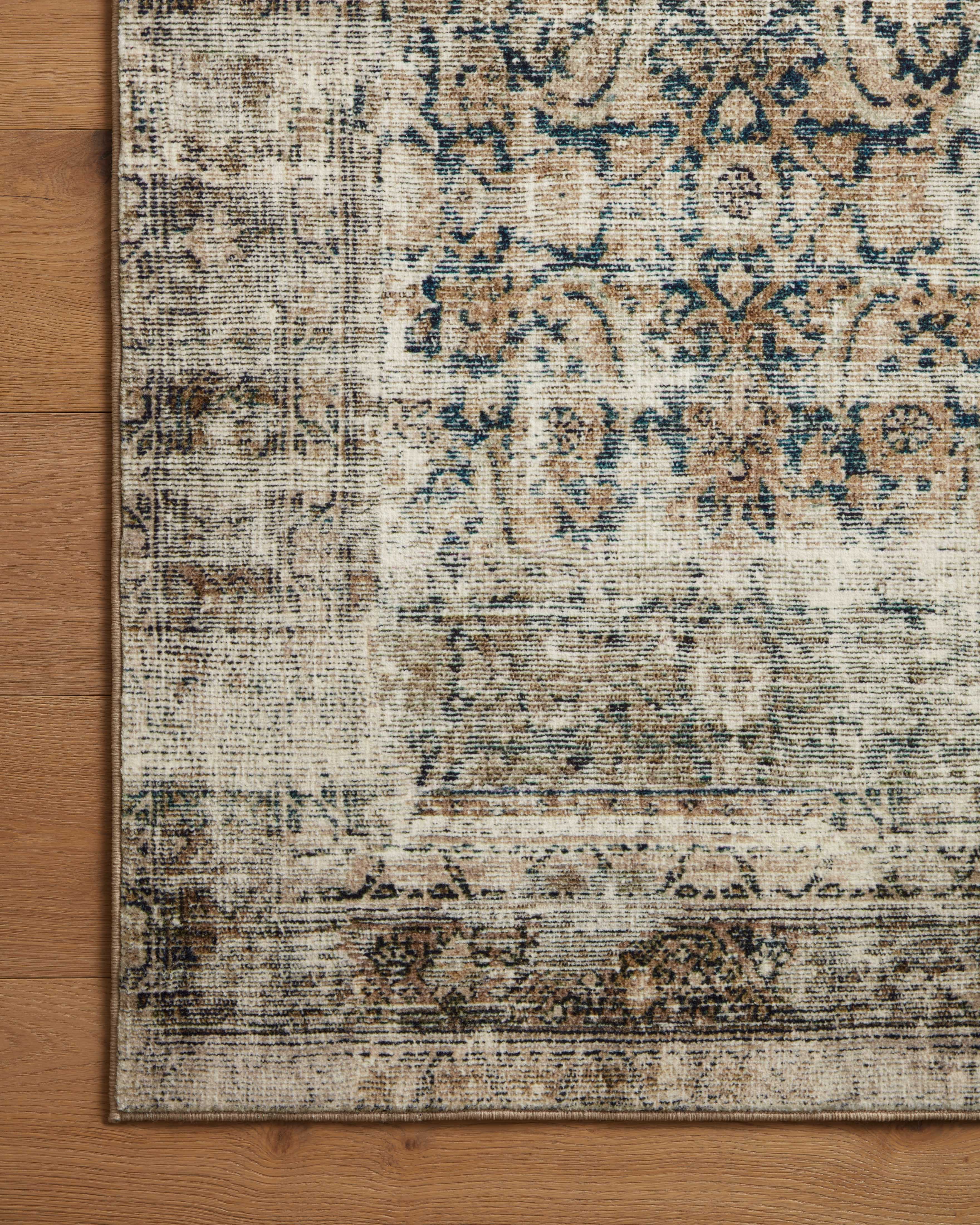 Amber Lewis x Loloi Navy / Sand Rug RUGS - synthetic Loloi