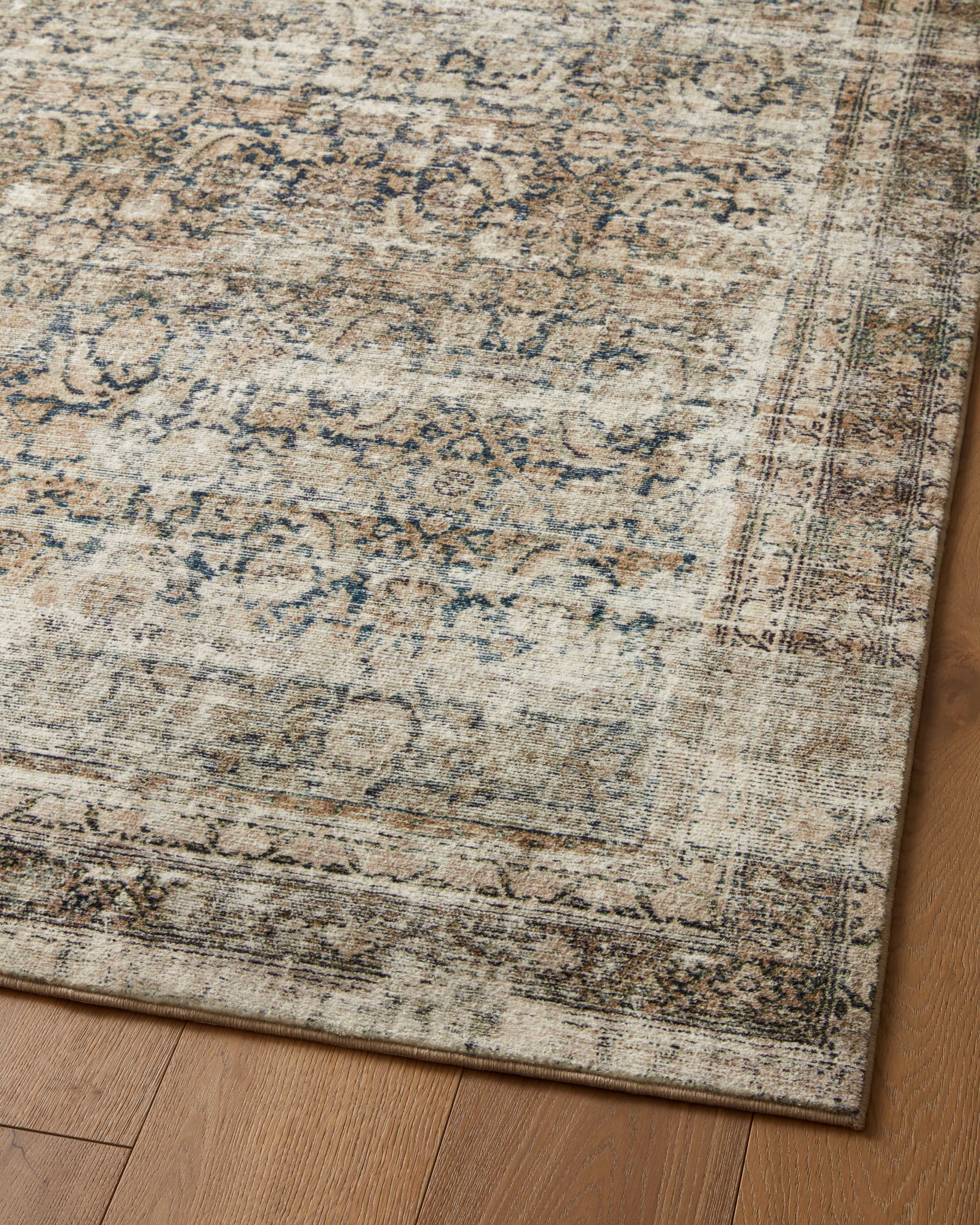 Amber Lewis x Loloi Morgan Navy / Sand Rug RUGS - synthetic Loloi