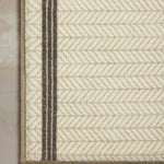 Chris Loves Julia x Loloi Marvin Ivory / Charcoal Bath Mat - Rug & Weave