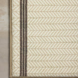Chris Loves Julia x Loloi Marvin Ivory / Charcoal Bath Mat - Rug & Weave