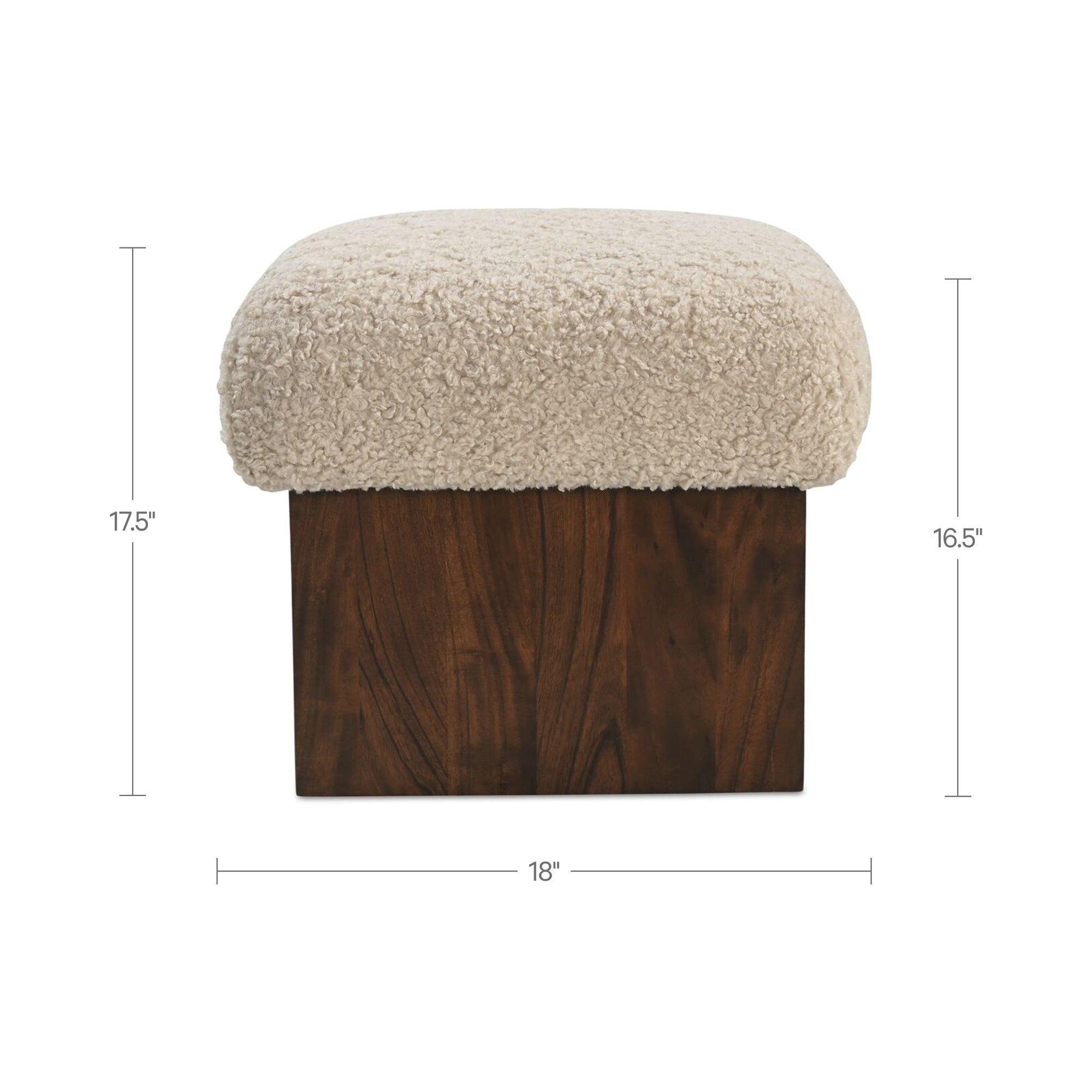 Serge Ottoman FURNITURE - ottoman Moe's Furniture