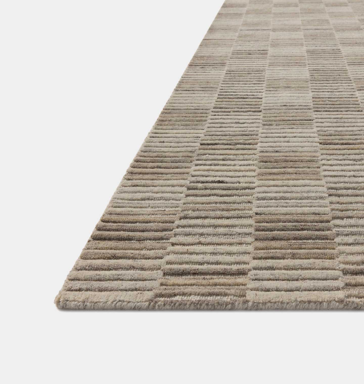 FLOOR MODEL - Amber Lewis x Loloi Marlowe Stone / Fog - 7'9" x 9'9" IN STORE - Rugs Loloi