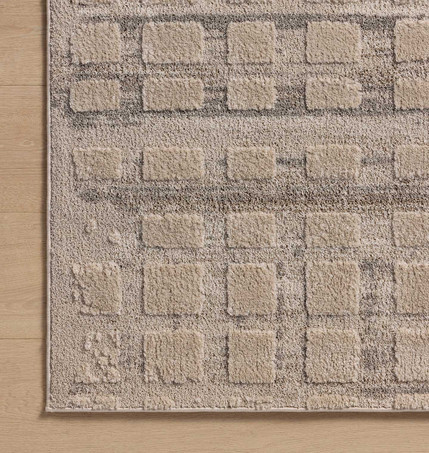 OVERSTOCK RUG - Amber Lewis x Loloi Monty Pebble / Beige - 7'10" x 10' IN STORE - Sale Rugs Loloi