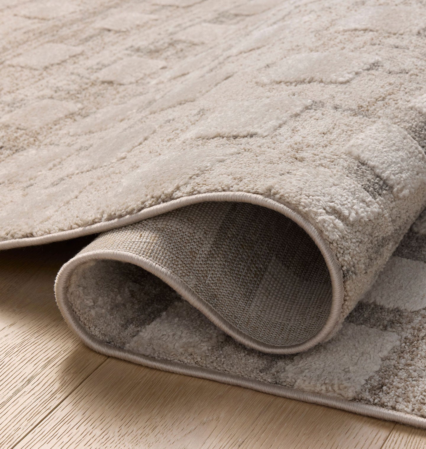 OVERSTOCK RUG - Amber Lewis x Loloi Monty Pebble / Beige - 7'10" x 10' IN STORE - Sale Rugs Loloi