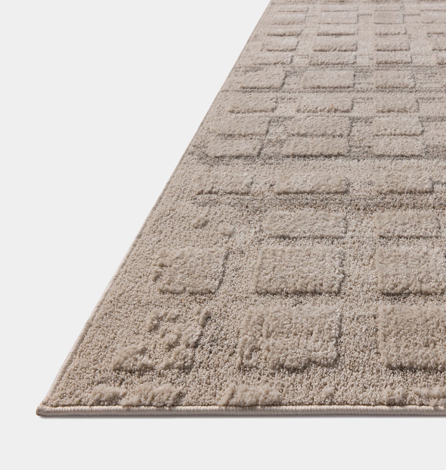 OVERSTOCK RUG - Amber Lewis x Loloi Monty Pebble / Beige - 7'10" x 10' IN STORE - Sale Rugs Loloi