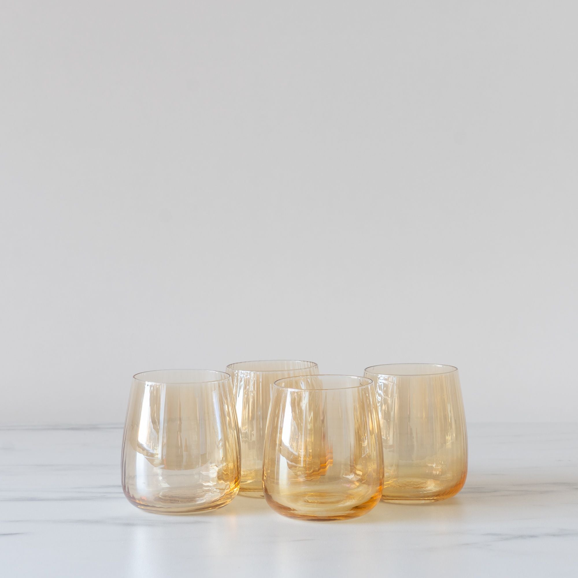 Amber Optic Stemless Wine Glass - Rug & Weave