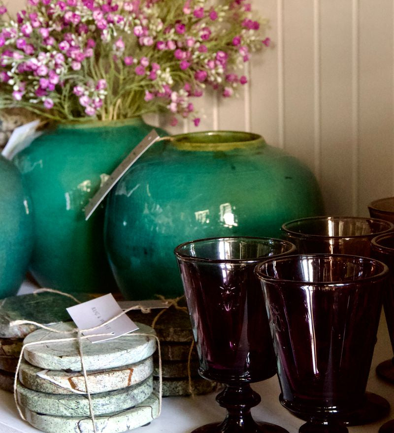 Vintage Green Ginger Jar - Rug & Weave