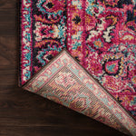 Loloi Nadia Midnight / Pink Rug Loloi