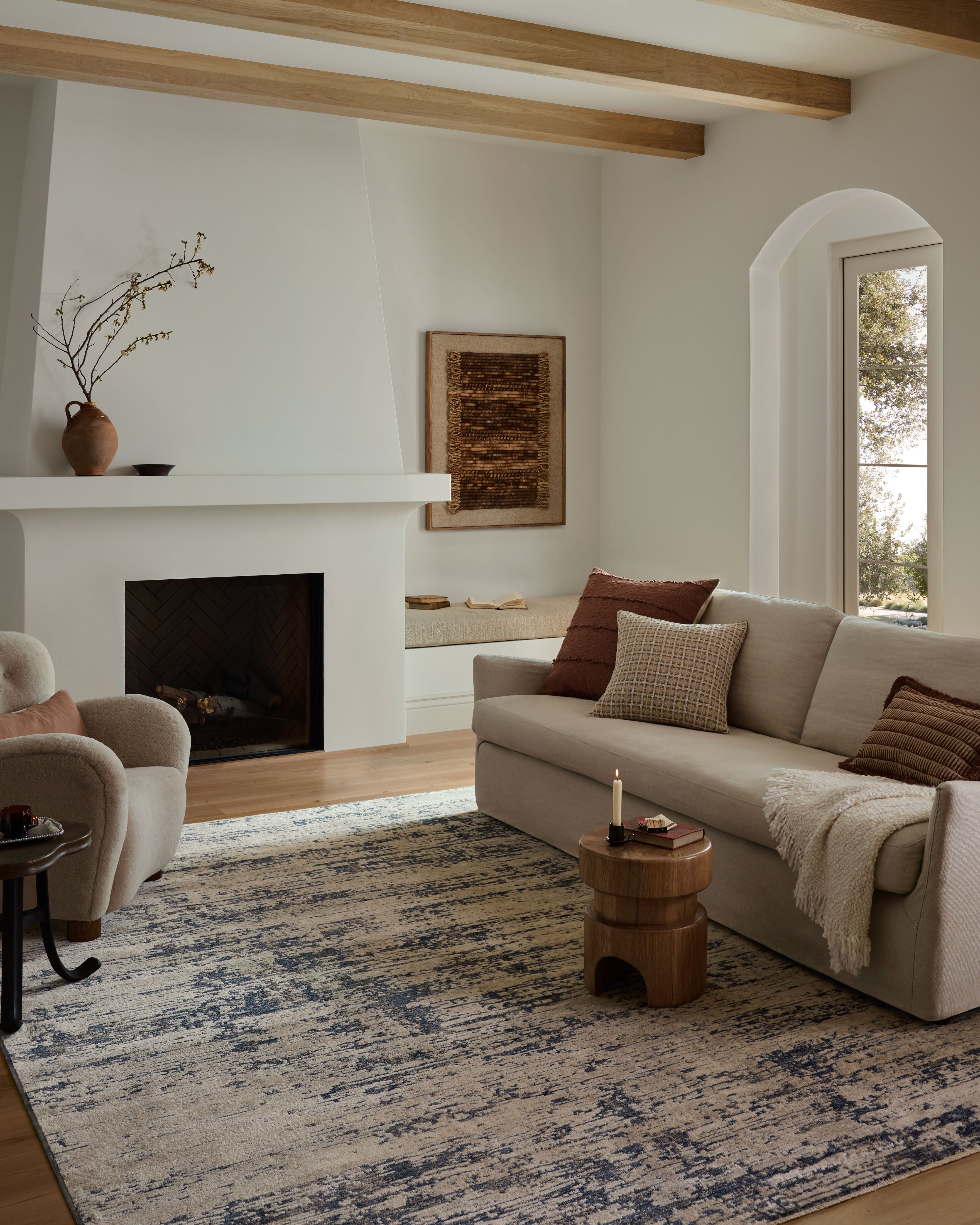 Loloi Nellie Dove / Blue Rug RUGS - synthetic Loloi